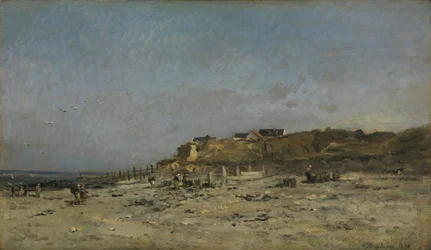 Plage de Villerville, Normandie, 1875